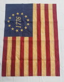 Betsy Ross 1776 Tea Stained 28"x40" Embroidered Flag ROUGH TEX® 420D Banner