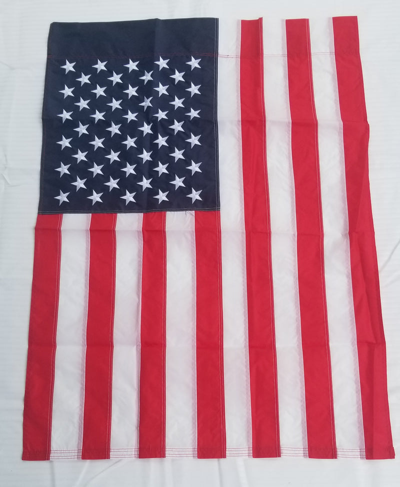 USA American 28"x40" Embroidered Flag ROUGH TEX® Banner