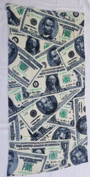 Dollar Bills Beach Towel Cotton Polyester