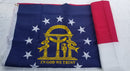 Georgia Official 6'x10' Embroidered Flag ROUGH TEX® 600D