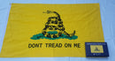 Gadsden Single Words 3'x5' Embroidered Flag ROUGH TEX® Cotton in Gift Box