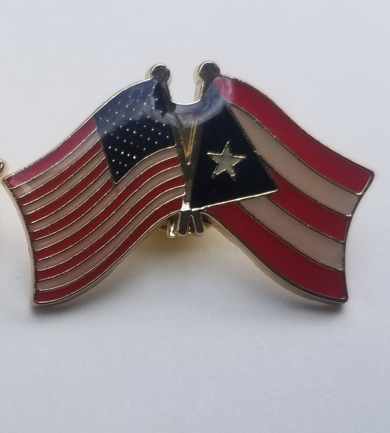 USA & Puerto Rico Friendship Lapel Pin