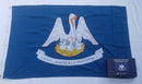 Louisiana 2010 3'x5' Embroidered Flag ROUGH TEX® Cotton