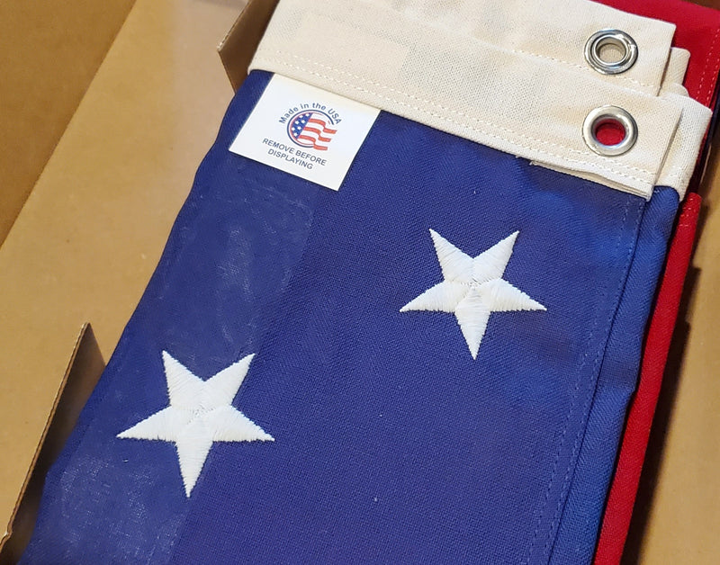 American Flags 4x6 Feet Made In USA Embroidered Stars Sewn Stripes Brass Grommets
