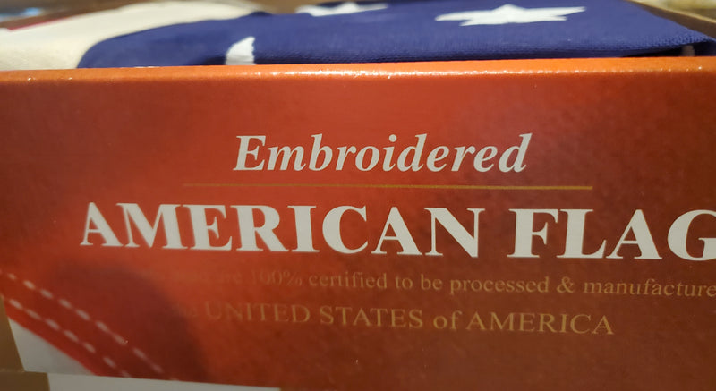 American Flags 4x6 Feet Made In USA Embroidered Stars Sewn Stripes Brass Grommets