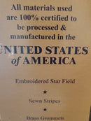 American Flags 5x8 Feet Made In USA Embroidered Stars Sewn Stripes Brass Grommets