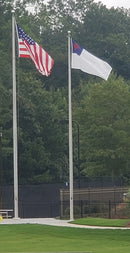 American Christian Flag Sets Outdoor Embroidered USA & Church Flags Set
