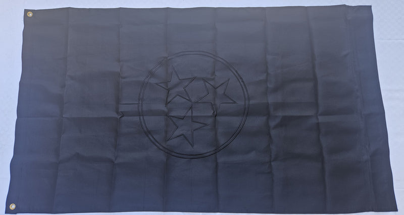 Tennessee Blackout 3'X5' Embroidered Flag ROUGH TEX® 600D Nylon