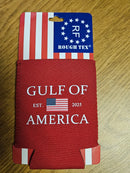 Gulf Of America Red jacket Can Holder Drink Koozie