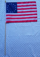American Revolution 1776 Flags 12x18 Inches 30 Inch Wood Staffs for America 250 in 2026
