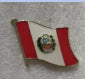 Peru Waving Flag with Coat of Arms Enamel Lapel Pin