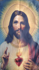 Jesus Christ Sacred Christian Heart Garden Flags 12"x18"
