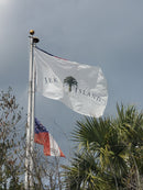 Jekyll Island Georgia USA Official Flags & Georgia State Flags Brass Grommets Made to Order