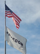 Freedom Charlie Kirk Signature White 100% 150D Nylon Double Sided 3x5 Feet Flags Christmas Sale Brass Grommets