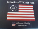 Betsy Ross 1776 2026 3'x5' Nylon Embroidered Flags American 250th Anniversary