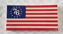 Thirteen Packs of 50 Bumper Stickers Betsy Ross American 250th Anniversary Themed Hot Sellers 3.5"x7.5" Inches 650 Total Retail Value $1500+