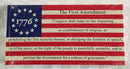 Thirteen Packs of 50 Bumper Stickers Betsy Ross American 250th Anniversary Themed Hot Sellers 3.5"x7.5" Inches 650 Total Retail Value $1500+