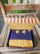 Betsy Ross American Heritage Flag | 2x3 Ft Cotton Sewn | Tea-Stained Vintage | Collector Edition