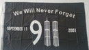 911 25th Anniversary of 9/11/2001 in 2026 Nine Flags Collection 3x5 Feet Brass Grommets One of Each Sale Plus USA