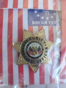 Special Security Officer Lapel Pin — Liberty & Justice for All | Antique Bronze Collector Pin