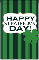 Happy Saint Patrick's Day 28"x40" House Flag ROUGH TEX® 100D