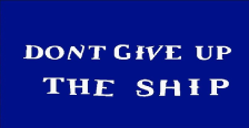 Commodore Perry Don't Give Up The Ship 16"x24" Embroidered Flag ROUGH TEX® Cotton