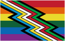 Disability Pride LGBTQ+ Lightning Rainbow 3'x5' Flag ROUGH TEX® 100D