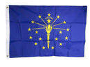 Indiana State 3'X5' Embroidered Flag ROUGH TEX® 300D Nylon