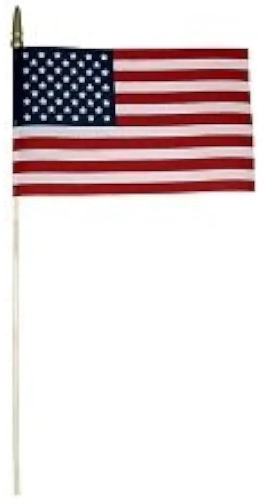 American Government Specificans 12x18 Inches USA Flags on 30" wood staffs Master Case Pack of 288