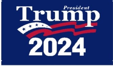 President Trump 2024 Wave 12"x18" Flag ROUGH TEX® 150D