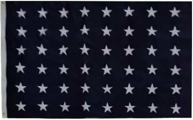 US WWII Jack 48 Stars 3'x5' Embroidered Flag ROUGH TEX® Cotton