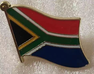 South Africa Wavy Lapel Pin