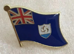 Anguilla Wavy Lapel Pin