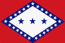 Arkansas 3'X5' Embroidered Flag ROUGH TEX® 600D
