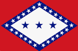 Arkansas 3'X5' Embroidered Flag ROUGH TEX® 600D