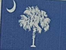 South Carolina 4"x6" Desk Stick Flag Sewn Rough Tex®