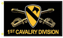 1st Cavalry Division 3'X5' Double Sided Flag ROUGH TEX® 100D