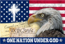 One Nation Under God USA Eagle 3'x5' Flag ROUGH TEX® 100D