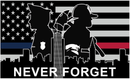 Never Forgotten 911 USA Memorial 3'X5' Flag ROUGH TEX® 100D