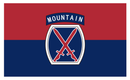 10th Mountain Division 3'X5' Flag ROUGH TEX® 68D