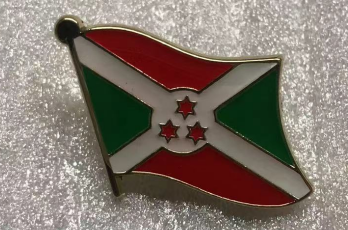 Burundi Wavy Lapel Pin