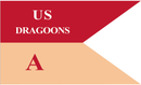 US Dragoons 3'X5' Flag ROUGH TEX® 100D Company A Guidon