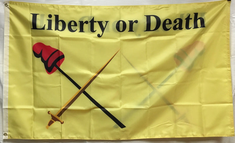 White Plains Liberty or Death 3'X5' Double Sided Flag ROUGH TEX® 100D