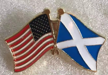 USA & Scotland Friendship Lapel Pin