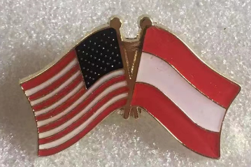 USA & Austria Friendship Lapel Pin