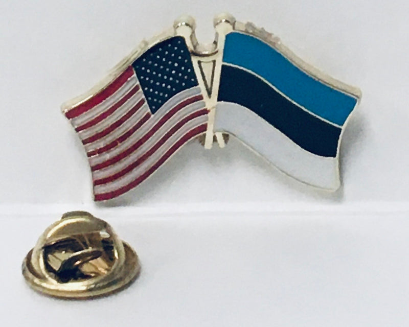 USA & Estonia Friendship Lapel Pin