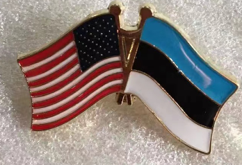 USA & Estonia Friendship Lapel Pin