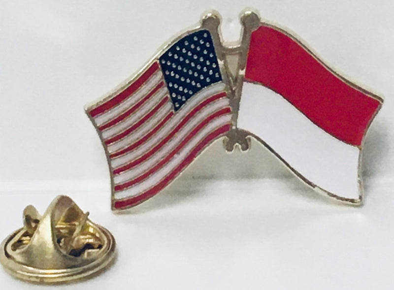 USA & Indonesia Friendship Lapel Pin