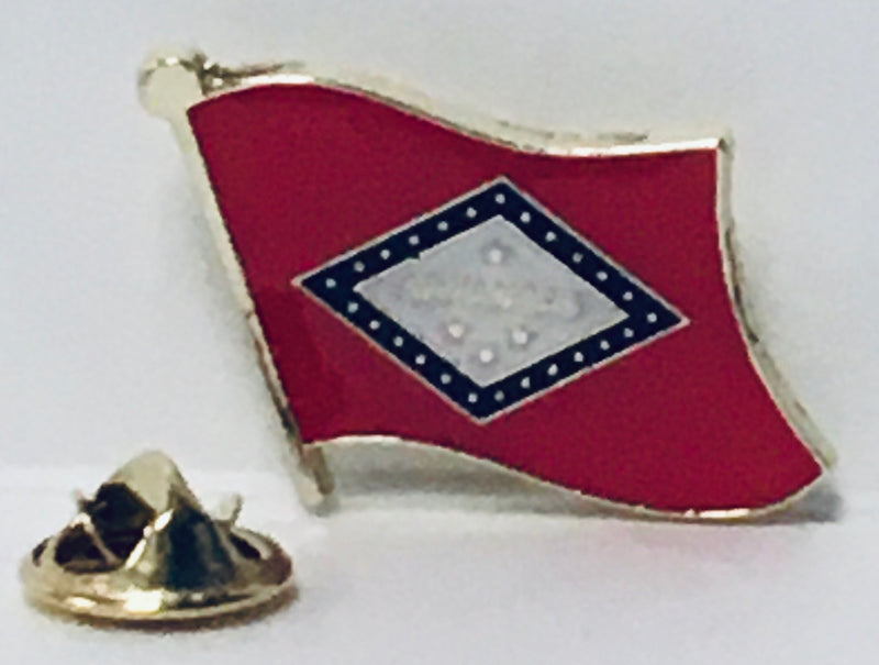 Arkansas Wavy Lapel Pin