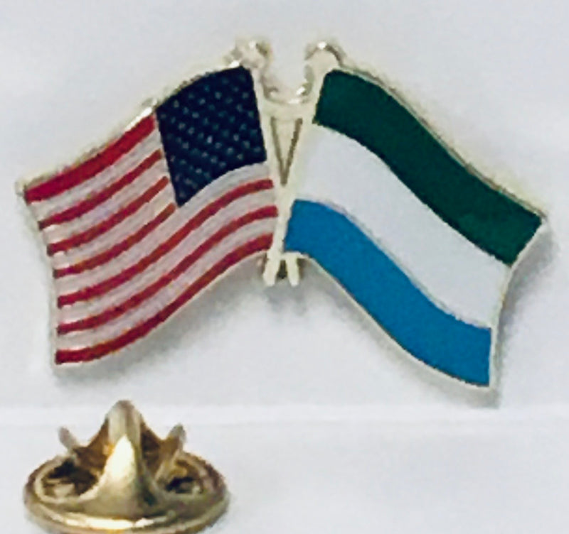 USA & Sierra Leone Friendship Lapel Pin